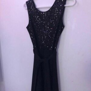 Elegant Black Sequin Dress